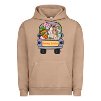 Pigment Burro Happy Easter bunny truck Easter Day Urban Hoodie - CowGirlArtShop