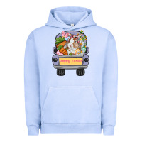 Pigment Grape Ice Happy Easter bunny truck Easter Day Urban Hoodie - CowGirlArtShop