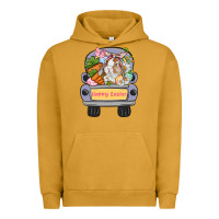 Pigment Peanut Butter Happy Easter bunny truck Easter Day Urban Hoodie - CowGirlArtShop