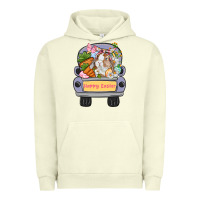 Pigment Pistachio Happy Easter bunny truck Easter Day Urban Hoodie - CowGirlArtShop