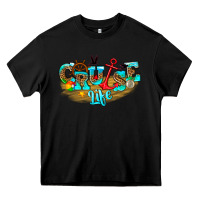 Black cruise life Heavy Core Tee - texasbilliewilder