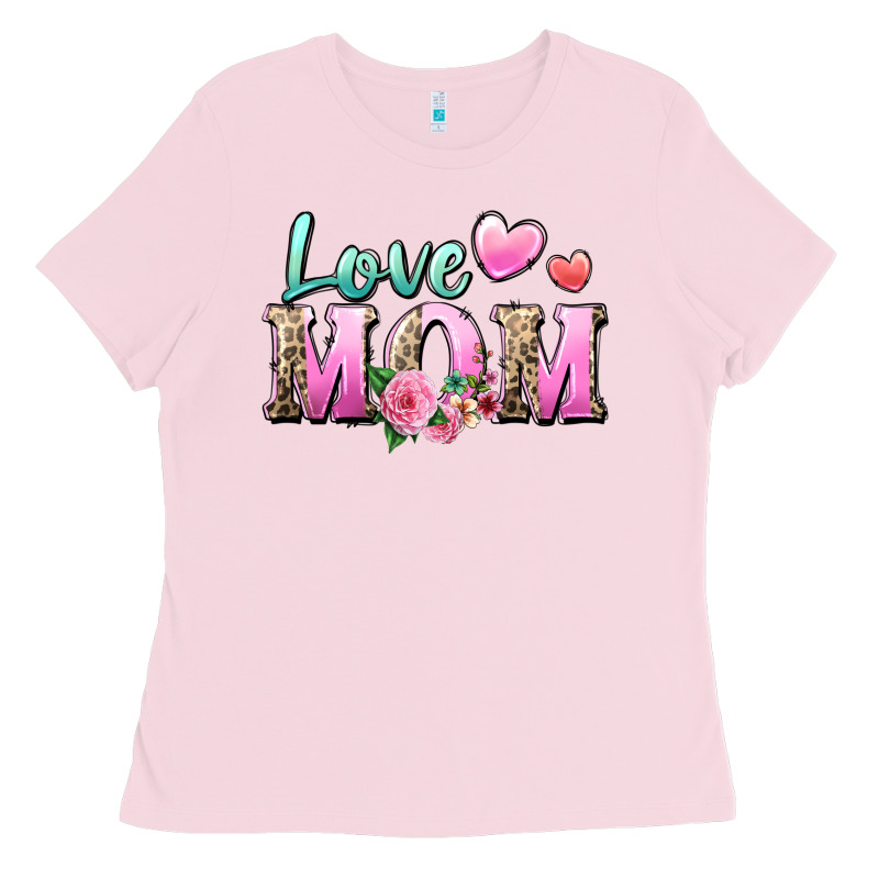 Love Mom Ladies Tee by Zillion Design Studio | Teevron