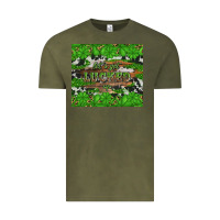 Vintage Olive let's get lucked up Vintage Tee - Artiststas