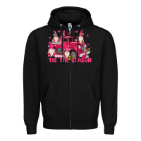 Black tis the season Zipper Hoodie - MaliasSmallBusiness