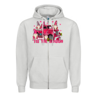 Dove Grey tis the season Zipper Hoodie - MaliasSmallBusiness