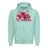 Seafoam tis the season Zipper Hoodie - MaliasSmallBusiness