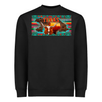 Black texas and map with longhorn serape gemstone licanse plate Heavyweight Sweatshirt - Artiststas