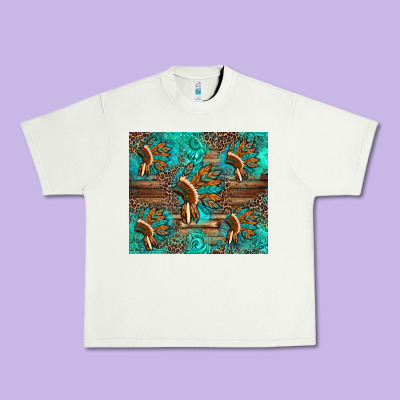 Indian Headdress Urban Heavy Tee Designed By Artiststas