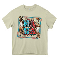Mossy baseball nana with leopard Heavy Core Tee - Zillion Design Studio