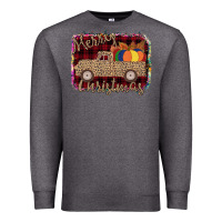 Charcoal Heather Merry Christmas Truck Premium Sweatshirt - Bettercallsaul