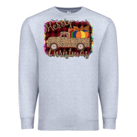 Heather Grey Merry Christmas Truck Premium Sweatshirt - Bettercallsaul