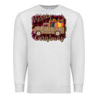 Oatmeal Heather Merry Christmas Truck Premium Sweatshirt - Bettercallsaul