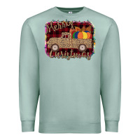 Seafoam Merry Christmas Truck Premium Sweatshirt - Bettercallsaul