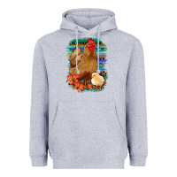 Heather Grey Chicken with Chick Heavyweight Hoodie - Bettercallsaul