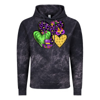 Cloud Black hearts mardi gras Vintage Hoodie - JahusDesignShop