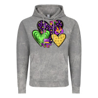Cloud Rock hearts mardi gras Vintage Hoodie - JahusDesignShop