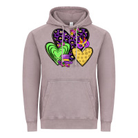 Vintage Zinc hearts mardi gras Vintage Hoodie - JahusDesignShop