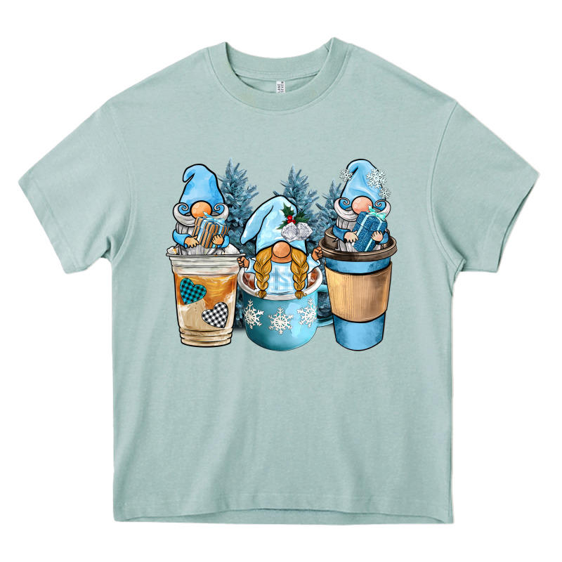 Winter Coffee Gnome Heavy Core Tee by BarkalooDesign | Teevron
