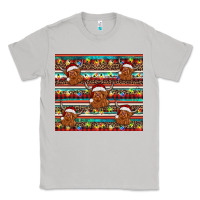 Moon Dust christmas turquoise serape highland cow Classic Tee - BarkalooDesign