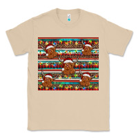Mushroom christmas turquoise serape highland cow Classic Tee - BarkalooDesign