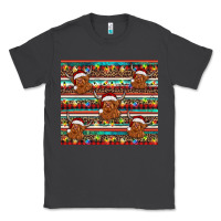 Smoke christmas turquoise serape highland cow Classic Tee - BarkalooDesign