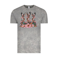 Cloud Rock rabbits with blossom flower Vintage Tee - Artiststas