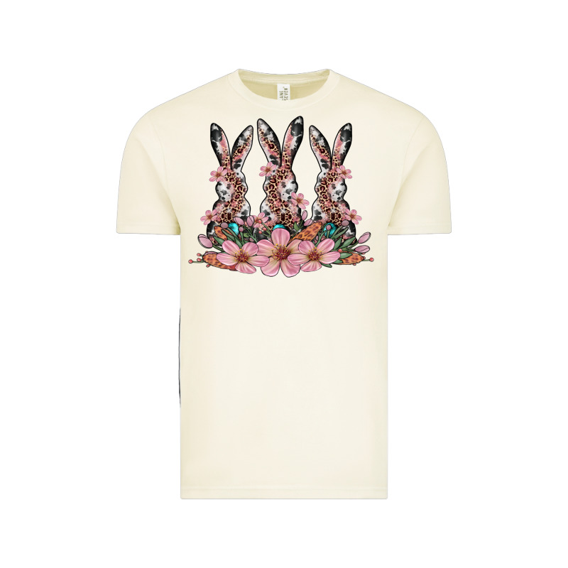 Rabbits With Blossom Flower Vintage Tee by Artiststas | Teevron