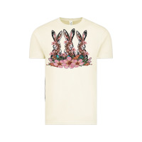 Vintage Arctic rabbits with blossom flower Vintage Tee - Artiststas