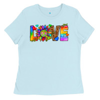 Baby Blue lgbtq love Ladies Tee - texasbilliewilder