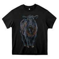 Black black angus cattle Heavy Core Tee - RanaPortraitStore