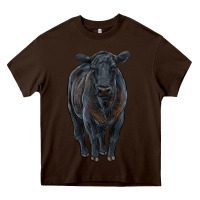 Black Angus Cattle Heavy Core Tee | Teevron