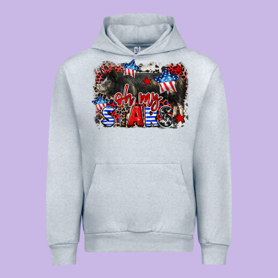Oh My Stars Pig Urban Hoodie Designed By Cowgirlartshop