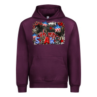 Mauve Wine Oh my stars pig Urban Hoodie - CowGirlArtShop