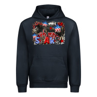 Navy Oh my stars pig Urban Hoodie - CowGirlArtShop