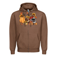 Chestnut tis' the season Zipper Hoodie - MaliasSmallBusiness
