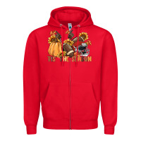 Red tis' the season Zipper Hoodie - MaliasSmallBusiness