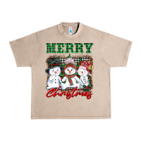 French Oak merry christmas snowman Urban Heavy Tee - AdoDesignShop