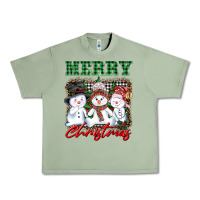 Oil Green merry christmas snowman Urban Heavy Tee - AdoDesignShop