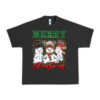 Pigment Black merry christmas snowman Urban Heavy Tee - AdoDesignShop
