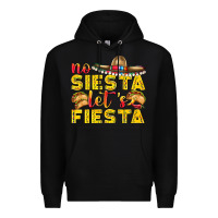 Black No Siesta Let's Fiesta Premium Hoodie - texasbilliewilder