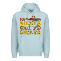 Blue Mist No Siesta Let's Fiesta Premium Hoodie - texasbilliewilder