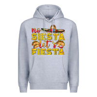 Heather Grey No Siesta Let's Fiesta Premium Hoodie - texasbilliewilder