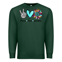 Sports Green Peace Love Sunshine Premium Sweatshirt - Bettercallsaul