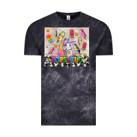 Cloud Black popsicle's and unicorn Vintage Tee - AdoDesignShop
