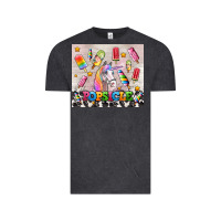 Vintage Black popsicle's and unicorn Vintage Tee - AdoDesignShop