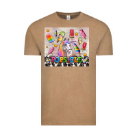 Vintage Coffee popsicle's and unicorn Vintage Tee - AdoDesignShop