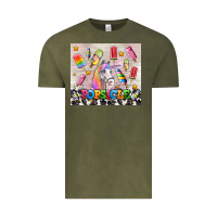 Vintage Olive popsicle's and unicorn Vintage Tee - AdoDesignShop