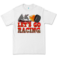 White let's go racing Premium Tee - Zillion Design Studio