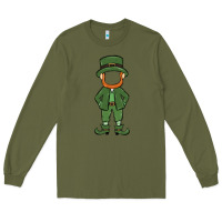Army Green leprechaun boy faceless Long Sleeve Tee - MaliasSmallBusiness