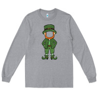 Heather Grey leprechaun boy faceless Long Sleeve Tee - MaliasSmallBusiness